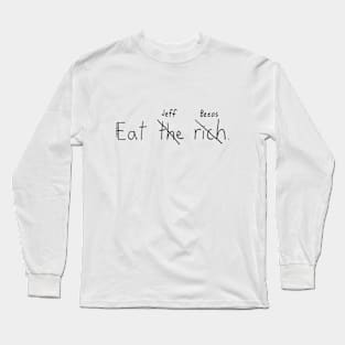 Eat the Rich (transparent background) Long Sleeve T-Shirt